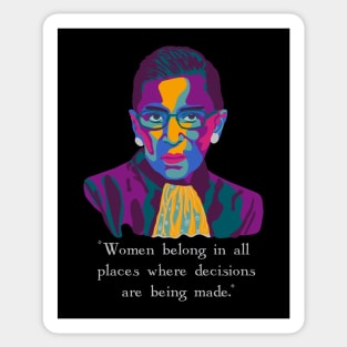 RBG Portrait and Quote Sticker